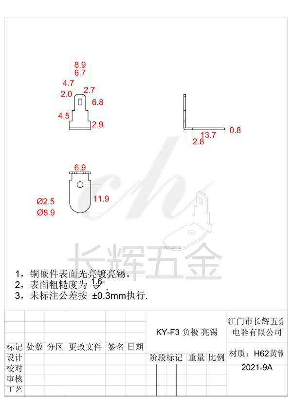 KY-F3 負(fù)極 亮錫